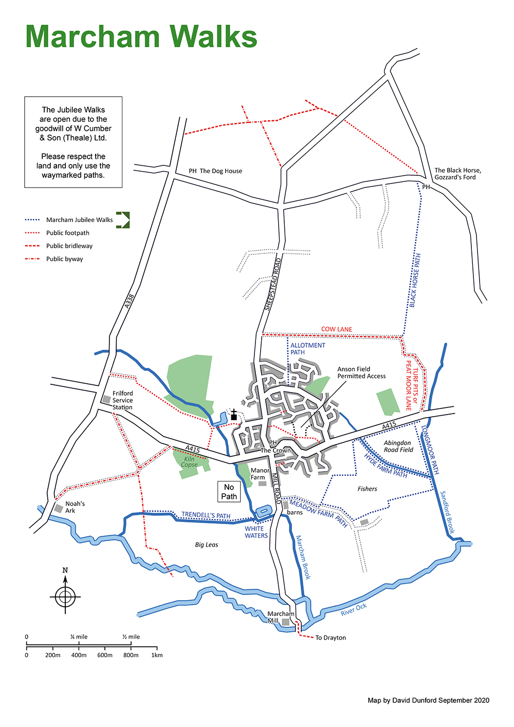 Jubilee Walks map